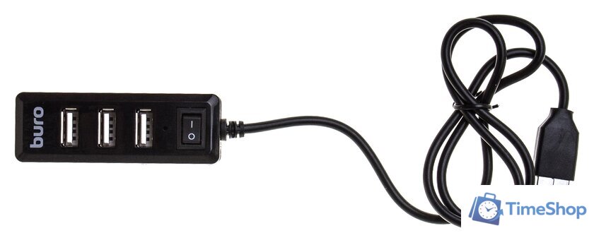 USB-хаб Buro BU-HUB4-0.5L-U2.0 - Изображение №3 — Интернет-магазин Time-Shop