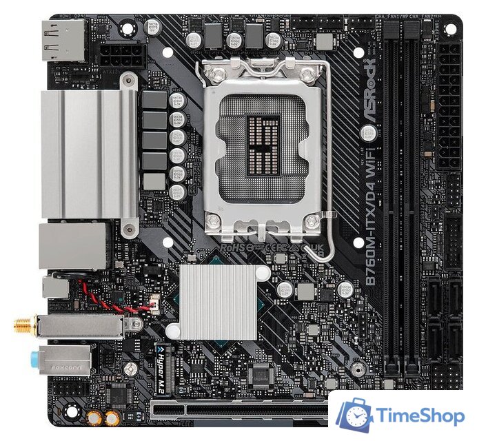 Материнская плата ASRock B760M-ITX/D4 WiFi - Изображение №2 — Интернет-магазин Time-Shop