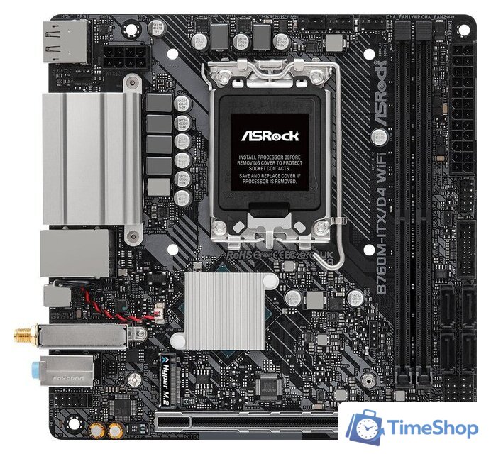 Материнская плата ASRock B760M-ITX/D4 WiFi - Изображение №1 — Интернет-магазин Time-Shop