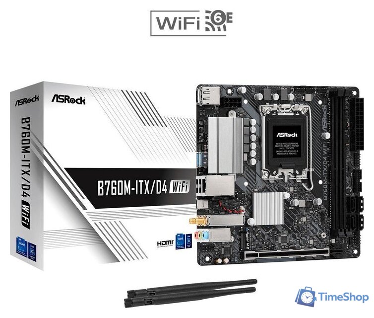 Материнская плата ASRock B760M-ITX/D4 WiFi - Изображение №6 — Интернет-магазин Time-Shop