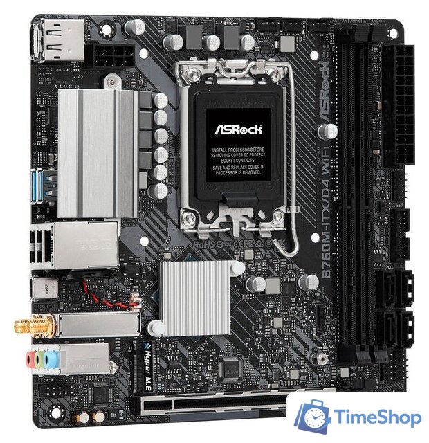 Материнская плата ASRock B760M-ITX/D4 WiFi - Изображение №4 — Интернет-магазин Time-Shop