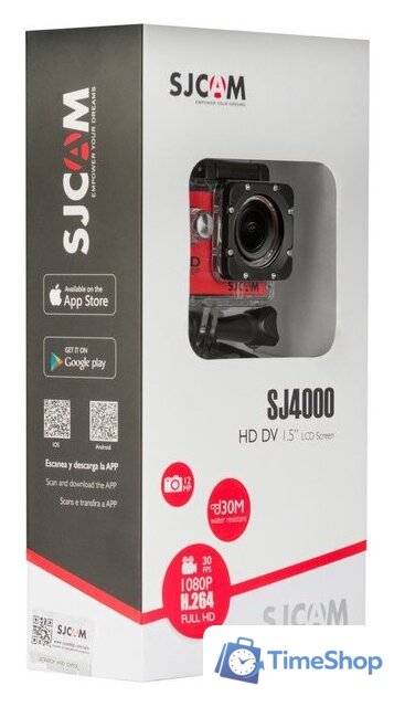 Экшен-камера SJCAM SJ4000 (красный) - Изображение №2 — Интернет-магазин Time-Shop