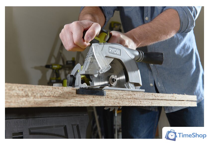 Дисковая (циркулярная) пила Ryobi R18CS-0 5133002338 (без АКБ) - Изображение №5 — Интернет-магазин Time-Shop