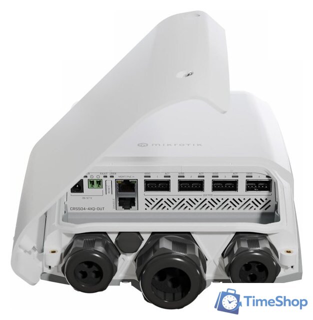 Управляемый коммутатор 2-го уровня Mikrotik CRS504-4XQ-OUT - Изображение №1 — Интернет-магазин Time-Shop