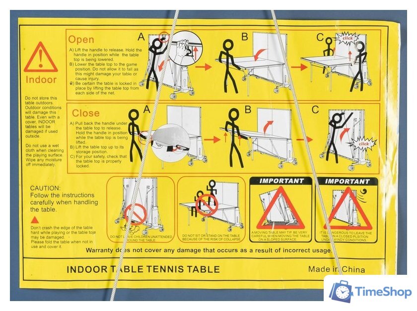 Теннисный стол Sundays P700 - Изображение №20 — Интернет-магазин Time-Shop