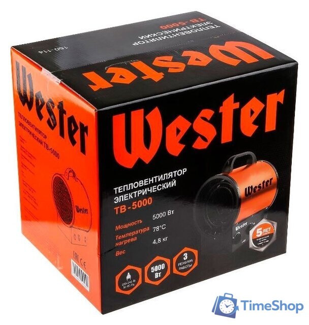 Электрическая тепловая пушка Wester TB-5000 - Изображение №10 — Интернет-магазин Time-Shop