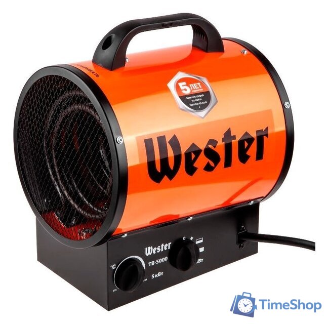 Электрическая тепловая пушка Wester TB-5000 - Изображение №1 — Интернет-магазин Time-Shop