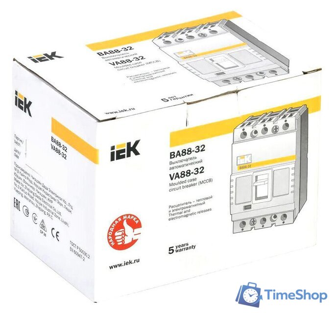 Выключатель автоматический IEK ВА 88-32 100А 3п 25кА SVA10-3-0100 - Изображение №2 — Интернет-магазин Time-Shop