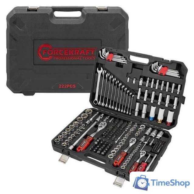 Универсальный набор инструментов ForceKraft FK-42222-5 (64513) - Изображение №2 — Интернет-магазин Time-Shop
