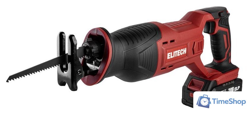 Сабельная пила ELITECH ПСА 2030СЛ E2206.026.01 (с 1-им АКБ) - Изображение №2 — Интернет-магазин Time-Shop