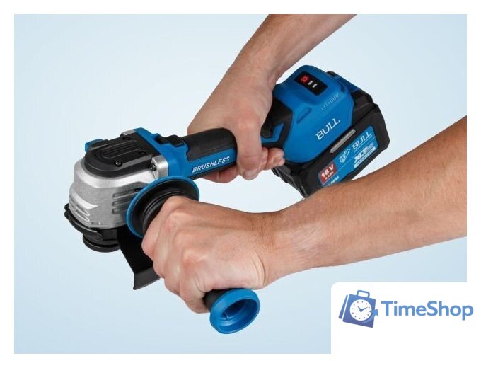 Угловая шлифмашина Bull CSG 1812-1 SR XLTpro Xcase 1333998 (с 2-мя АКБ, кейс) - Изображение №13 — Интернет-магазин Time-Shop