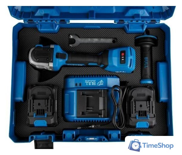 Угловая шлифмашина Bull CSG 1812-1 SR XLTpro Xcase 1333998 (с 2-мя АКБ, кейс) - Изображение №11 — Интернет-магазин Time-Shop