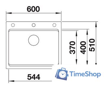 Кухонная мойка Blanco Etagon 6 525890 (черный) - Изображение №4 — Интернет-магазин Time-Shop