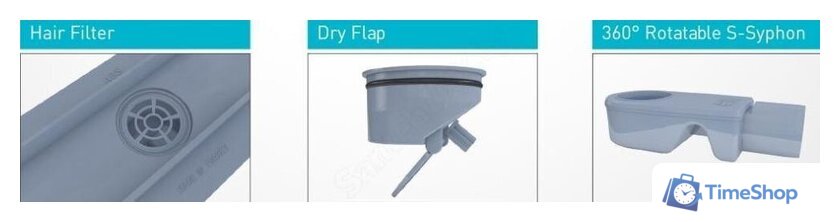 Трап/канал Valtemo Starline Base VLD-562305.12 (C02-Line) - Изображение №3 — Интернет-магазин Time-Shop