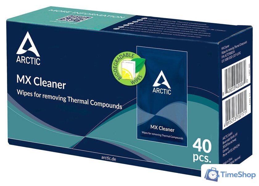 Салфетки для удаления термопасты Arctic MX Cleaner ACTCP00033A - Изображение №1 — Интернет-магазин Time-Shop