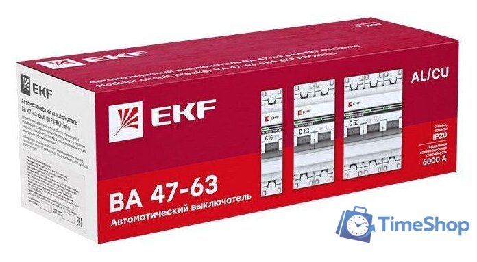 Выключатель автоматический EKF PROxima 3P 50А (C) 6кА ВА 47-63M mcb4763m-6-3-50C-pro - Изображение №4 — Интернет-магазин Time-Shop