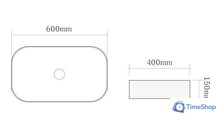 Умывальник SantiLine SL-1017MB - Изображение №2 — Интернет-магазин Time-Shop