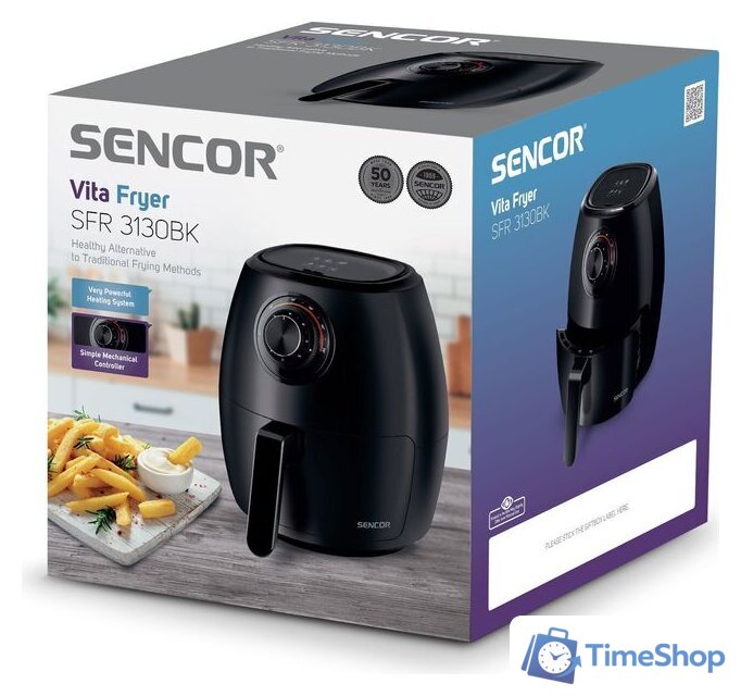Аэрогриль (аэрофритюрница) Sencor SFR 3130BK - Изображение №6 — Интернет-магазин Time-Shop