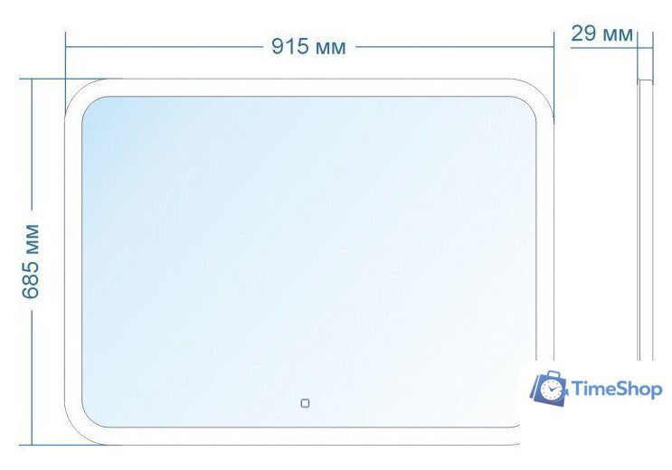 Зеркало Doratiz Ева 91.5x68.5 2711.925 - Изображение №13 — Интернет-магазин Time-Shop