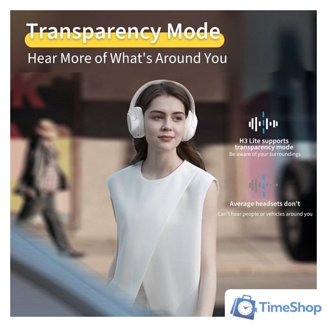 Наушники QCY H3 Lite (белый) - Изображение №9 — Интернет-магазин Time-Shop