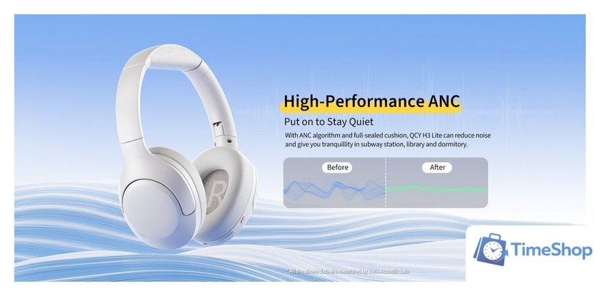 Наушники QCY H3 Lite (белый) - Изображение №15 — Интернет-магазин Time-Shop