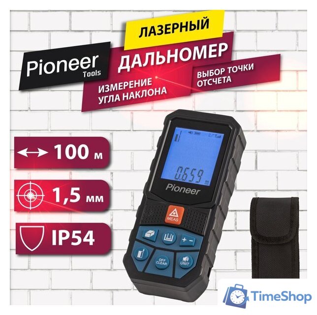 Лазерный дальномер Pioneer Tools LDM-100A-01 - Изображение №1 — Интернет-магазин Time-Shop
