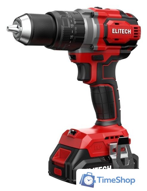 Ударная дрель-шуруповерт ELITECH ДА 20УБЛ2 E2201.047.01 (с 2-мя АКБ, кейс) - Изображение №1 — Интернет-магазин Time-Shop