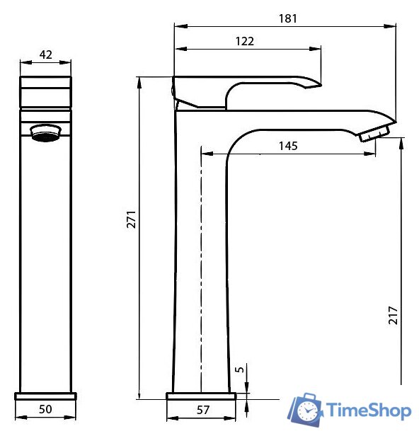 Смеситель Ahti Kerava KA202001 - Изображение №3 — Интернет-магазин Time-Shop