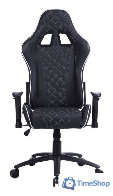 Игровое (геймерское) кресло CACTUS CS-CHR-030BLS (черный/серебристый) - Изображение №2 — Интернет-магазин Time-Shop