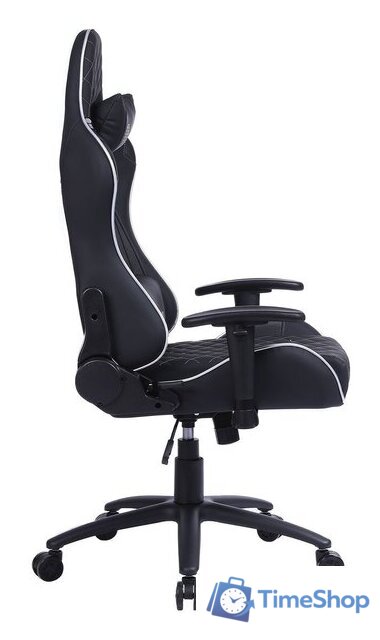 Игровое (геймерское) кресло CACTUS CS-CHR-030BLS (черный/серебристый) - Изображение №5 — Интернет-магазин Time-Shop