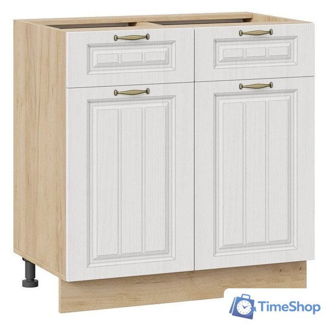 Шкаф напольный Трия Лина 1Н8Я1 (дуб крафт золотой/белый) - Изображение №1 — Интернет-магазин Time-Shop