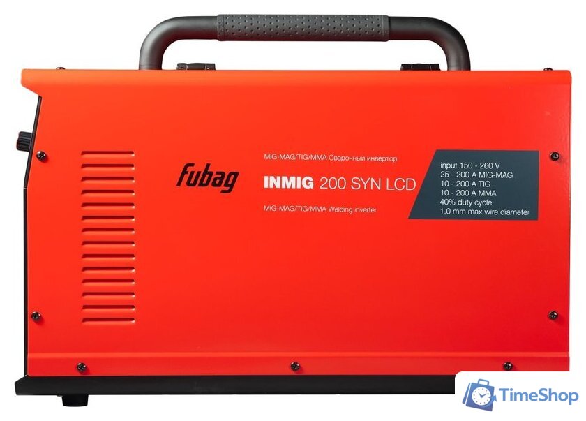 Сварочный инвертор Fubag INMIG 200 SYN LCD - Изображение №4 — Интернет-магазин Time-Shop