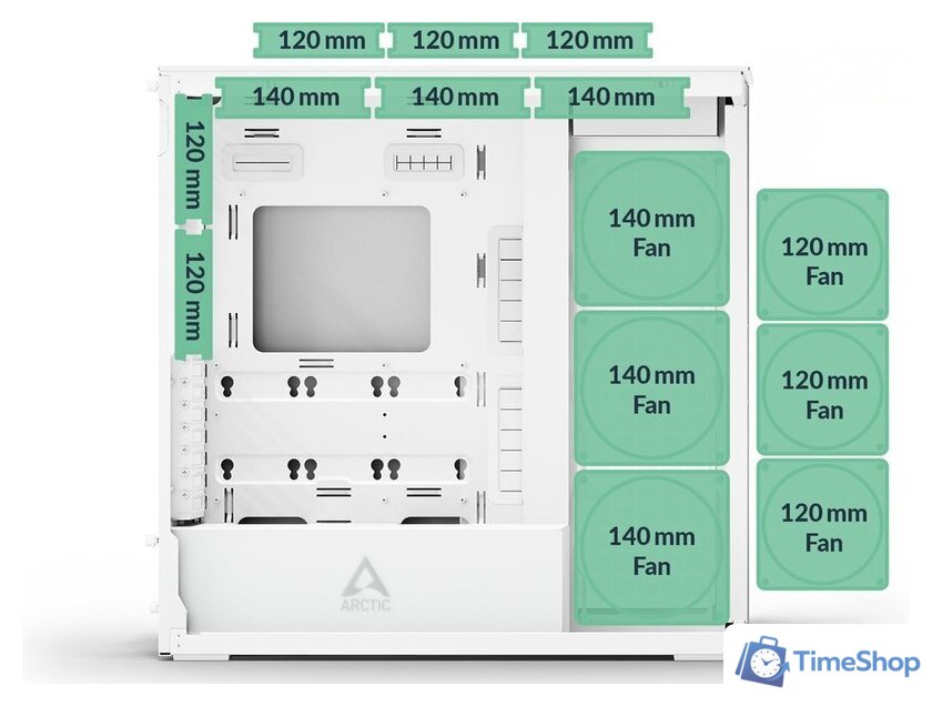 Корпус Arctic Xtender ACPCC00014A - Изображение №11 — Интернет-магазин Time-Shop