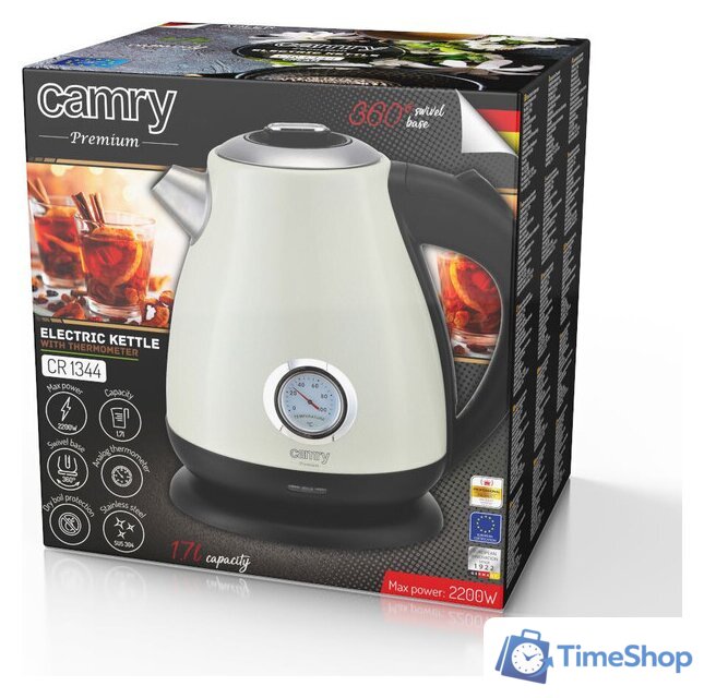 Электрический чайник CAMRY CR1344 CR - Изображение №14 — Интернет-магазин Time-Shop