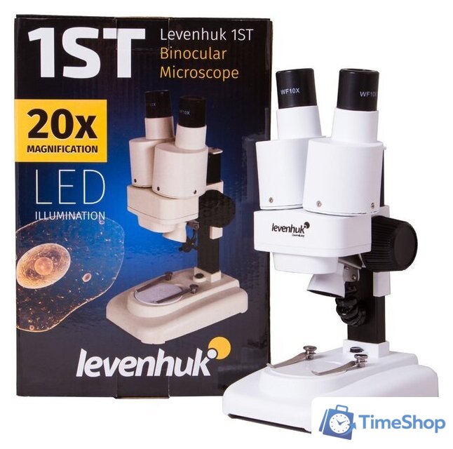 Микроскоп Levenhuk 1ST бинокулярный 70404 - Изображение №2 — Интернет-магазин Time-Shop