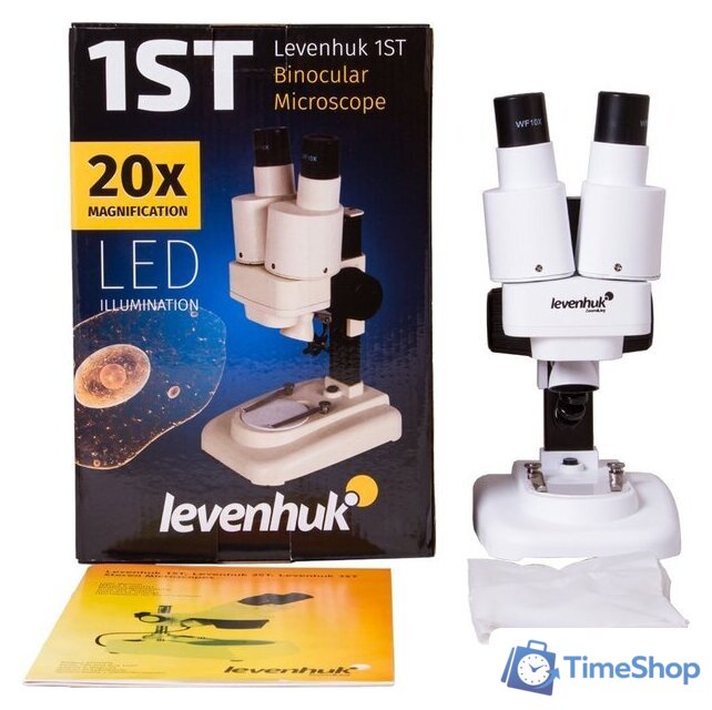 Микроскоп Levenhuk 1ST бинокулярный 70404 - Изображение №10 — Интернет-магазин Time-Shop