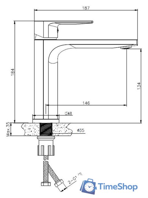 Умывальник Lauter 21441B + Reef 21CK678C - Изображение №11 — Интернет-магазин Time-Shop