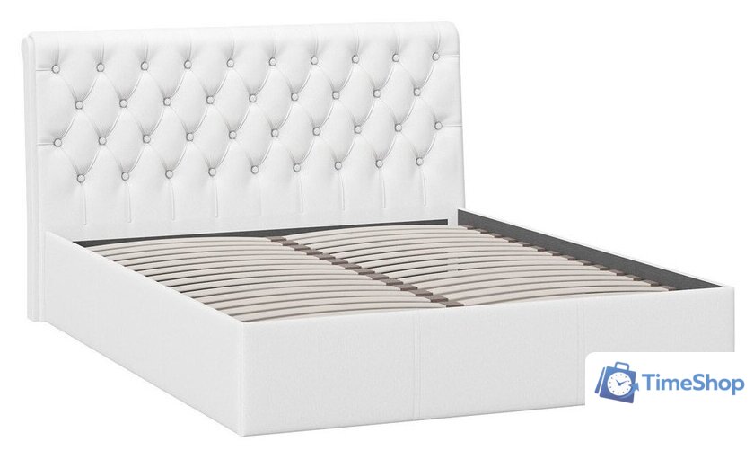 Кровать Трия Скарлет универсальная тип 1 160x200 (кожзам белый) - Изображение №2 — Интернет-магазин Time-Shop