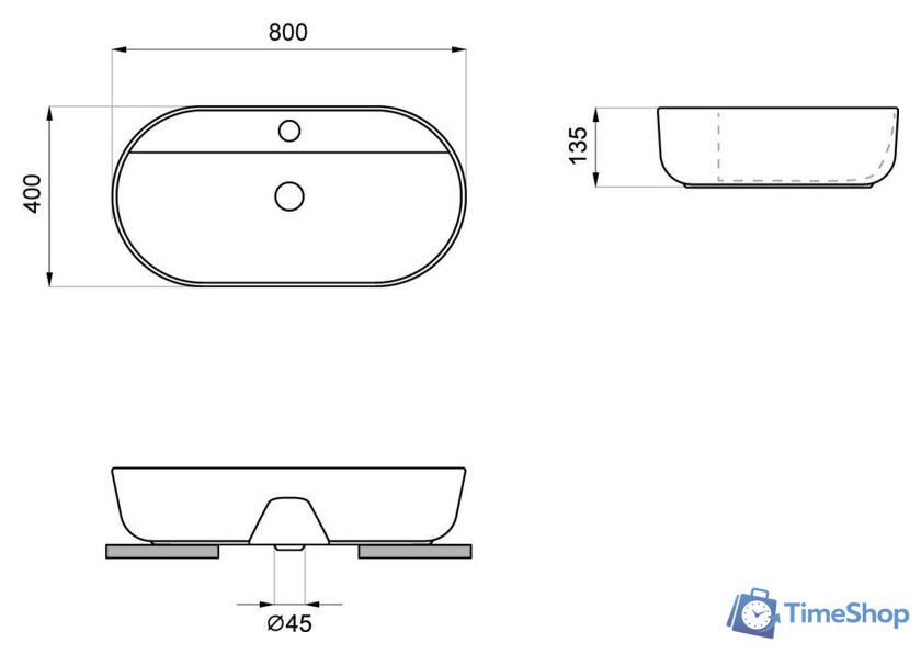 Умывальник Wellsee Chic Riviera 326824000 - Изображение №9 — Интернет-магазин Time-Shop