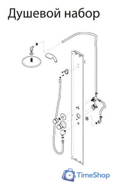 Душевая кабина Triton Лайт А 100x100 с душевым комплектом (градиент) - Изображение №5 — Интернет-магазин Time-Shop