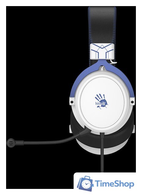 Наушники A4Tech Bloody M590i (синий/белый) - Изображение №2 — Интернет-магазин Time-Shop