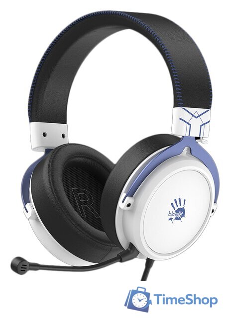 Наушники A4Tech Bloody M590i (синий/белый) - Изображение №1 — Интернет-магазин Time-Shop