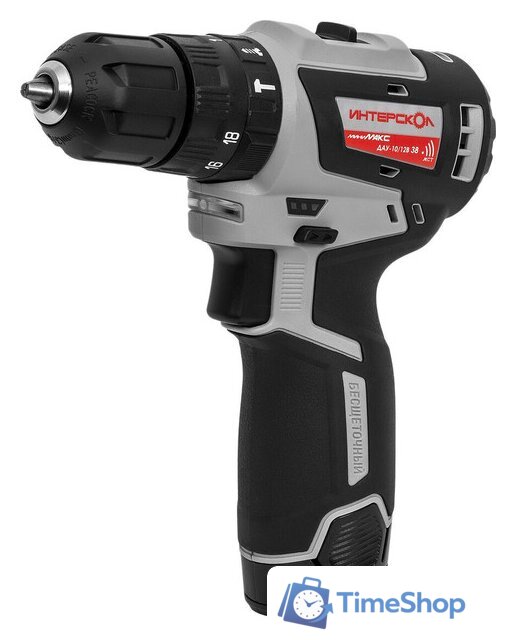 Ударная дрель-шуруповерт Интерскол МиниМАКС ДАУ-10/12В 38 767.2.2.45 (с 2-мя АКБ 2.5 Ач, кейс) - Изображение №1 — Интернет-магазин Time-Shop