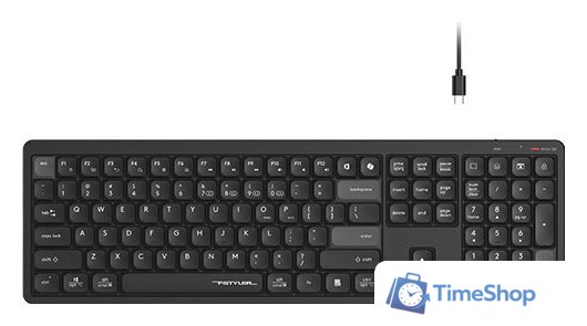 Клавиатура A4Tech Fstyler FBX55C (черный) - Изображение №1 — Интернет-магазин Time-Shop