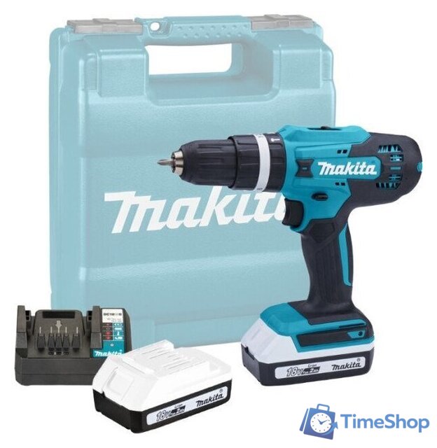 Ударная дрель-шуруповерт Makita HP488D006 (с 2-мя АКБ, кейс) - Изображение №1 — Интернет-магазин Time-Shop