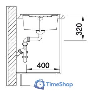 Кухонная мойка Blanco Metra 5 S (кофе) [515041] - Изображение №3 — Интернет-магазин Time-Shop