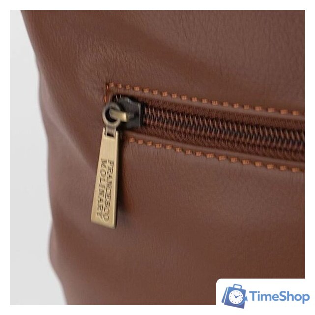 Женская сумка Francesco Molinary 513-16464-032-BRW (коричневый) - Изображение №4 — Интернет-магазин Time-Shop