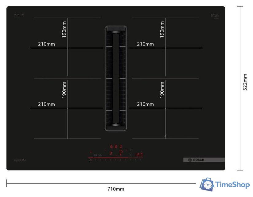 Варочная панель Bosch Serie 6 PVQ711H26E - Изображение №2 — Интернет-магазин Time-Shop