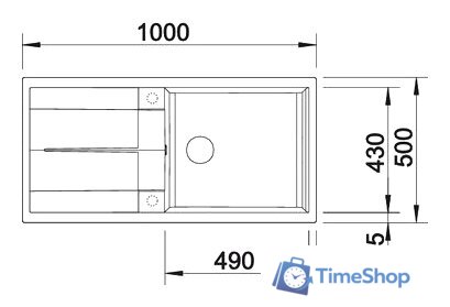 Кухонная мойка Blanco Metra XL 6 S (темная скала) [518881] - Изображение №2 — Интернет-магазин Time-Shop