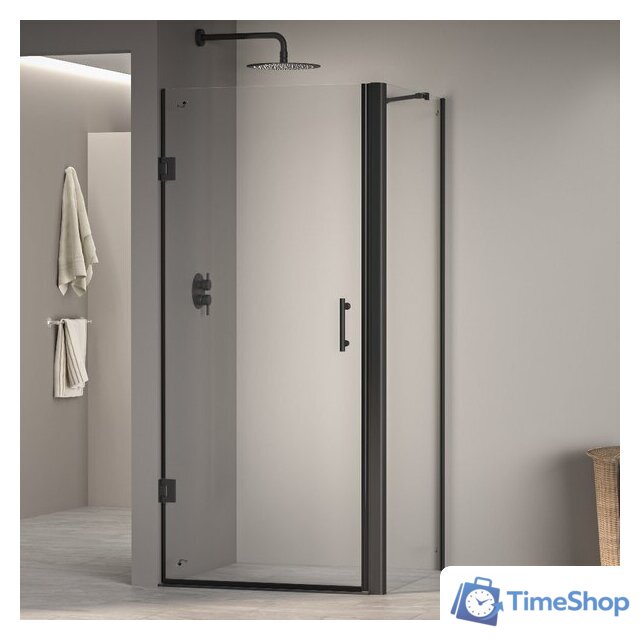 Душевой уголок RGW PA-36B (PA-06B + Z-050-2B + держатель O-204B) 41083698-014 90x80 (черный/прозрачное стекло) - Изображение №1 — Интернет-магазин Time-Shop